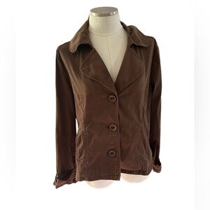 AMI Cotton Blend Brown Jacket Size XL